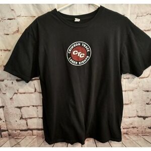 CRIMSON TRACE Laser Sights T-SHIRT BLACK Mens Size Large Pistol Gun Hunting
